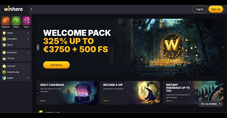 Winhero casino bonus