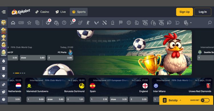 Kokobet sportsbetting zonder Cruks