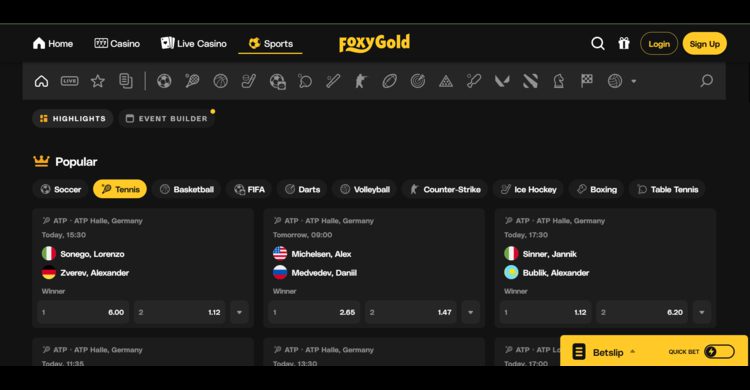 voetbal wedden zonder cruks FoxyGold bookmaker	