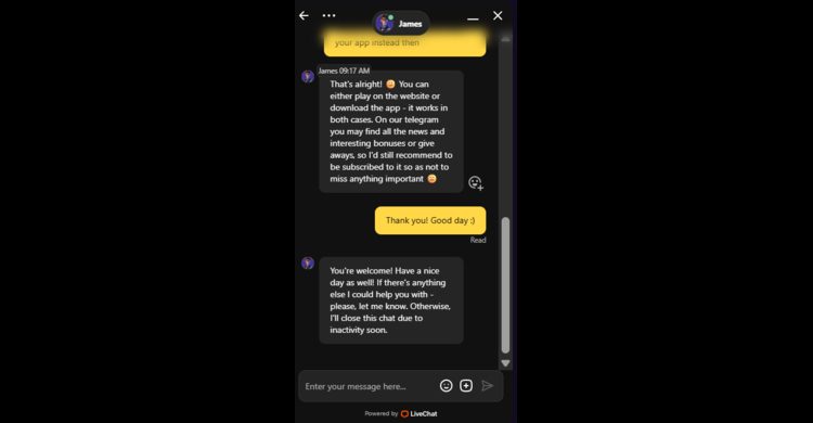 GtBet live support