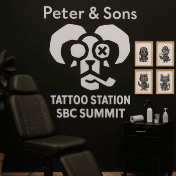 Peter & Sons Tattoo station SBC Summit 2025
