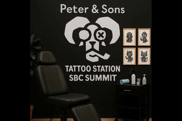 Peter & Sons SBC Summit 2025 – Tattoo-Station en Live Giveaway in Lissabon