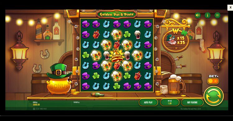 The Golden Pot & Pints Gokkast - Spel