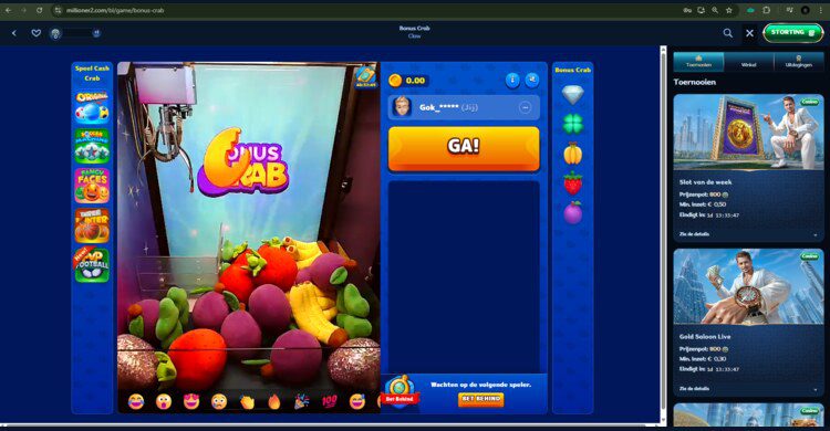 Millioner casino bonussen - Bonus Crab