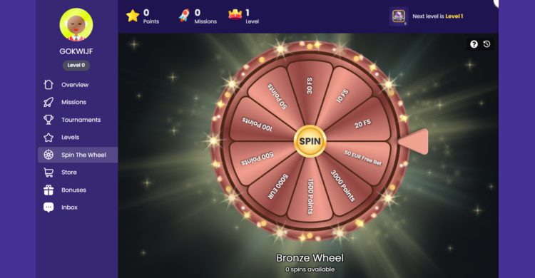 PokoBet wheel of fortune