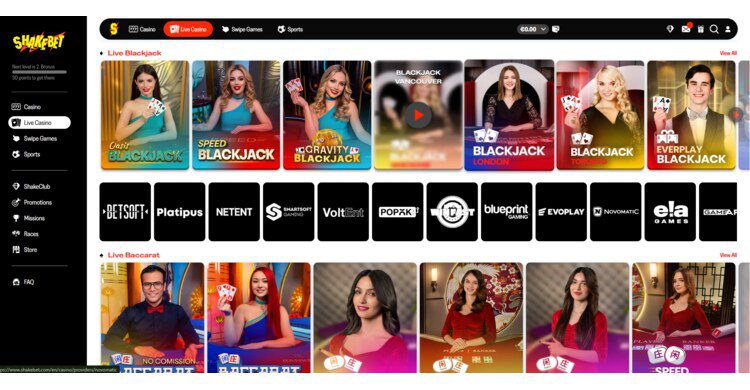 ShakeBet casino review - spellen