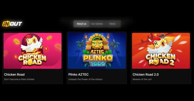 Populaire titles van InOut Games - Chicken Road, Chicken Royal, Aztec Plinko