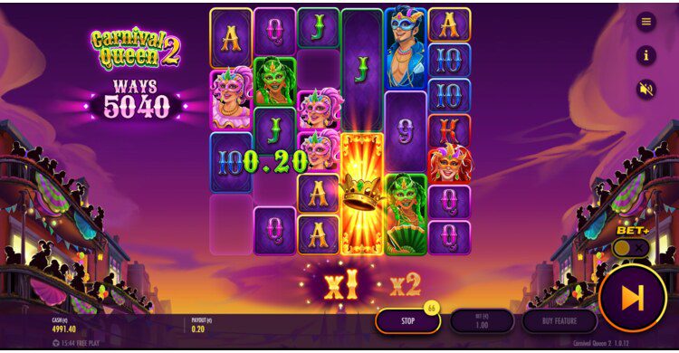 Carnaval Queen 2 online gokkast multiplier