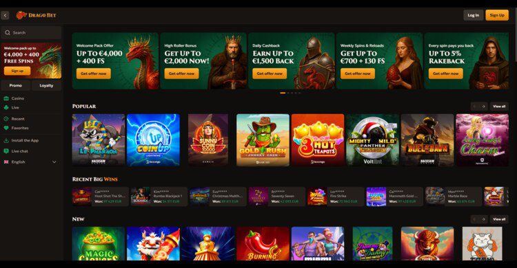 DragoBet Casino Spellen