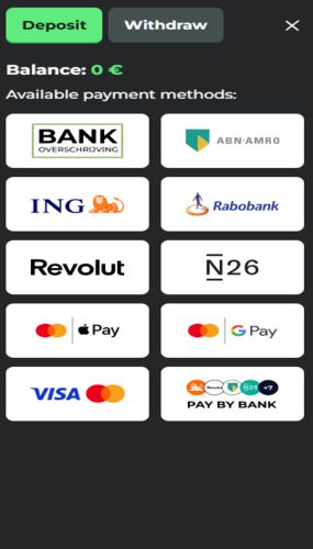 Super Spin betaalmethoden