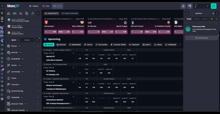 LikesBet Sport weddenschappen