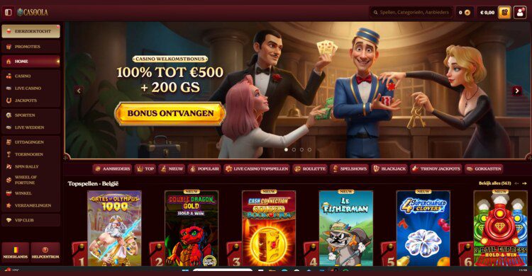 Casoola Casino Review front page