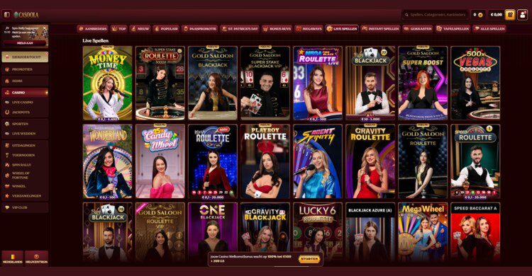 Casoola Casino Review Live tafels