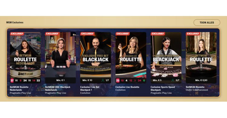 BetMGM review live casino