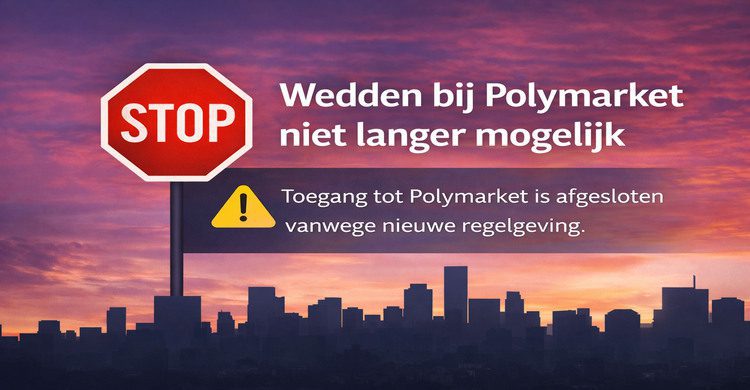 Wedden bij Polymarket niet langer mogelijk