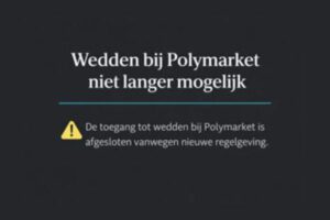 Wedden bij Polymarket niet langer mogelijk