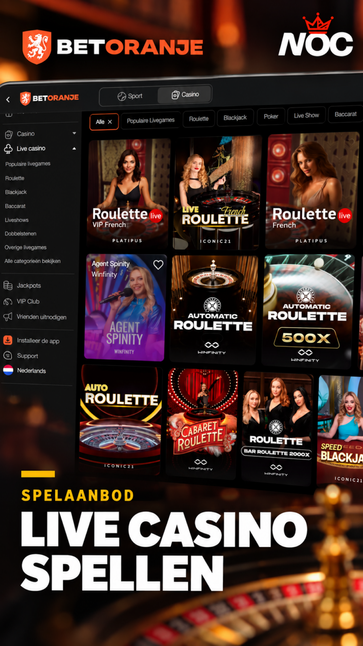 NOC onderzoekt BetOranje live casino spellen