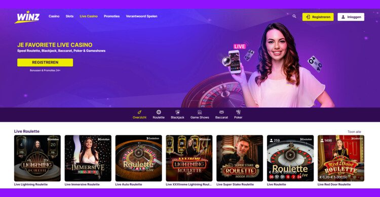 Winz Casino live tafels