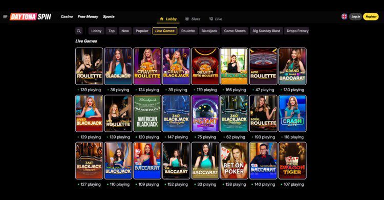 DaytonaSpin Casino spellen