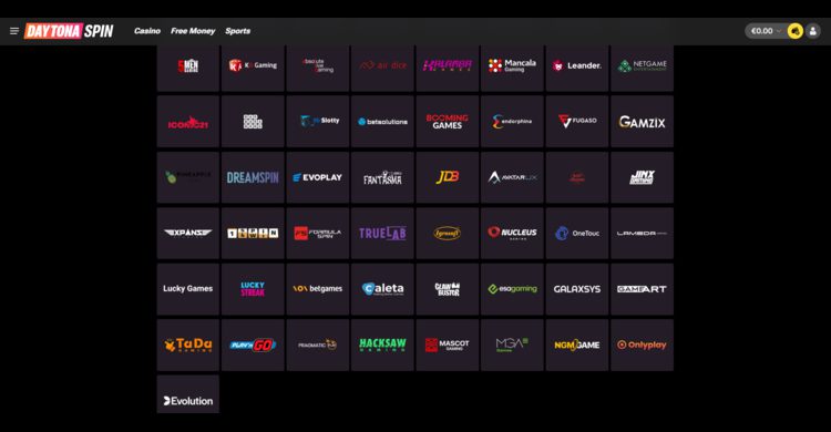 DaytonaSpin Casino Providers