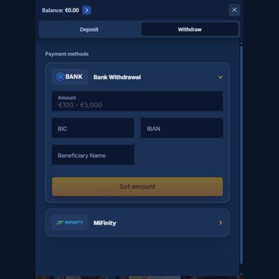 WinnerIsland Casino betaalmethode