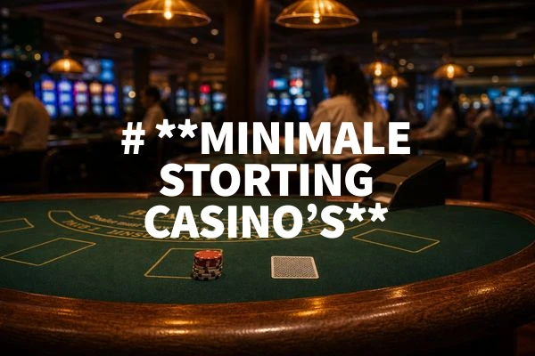 minimale storting casino