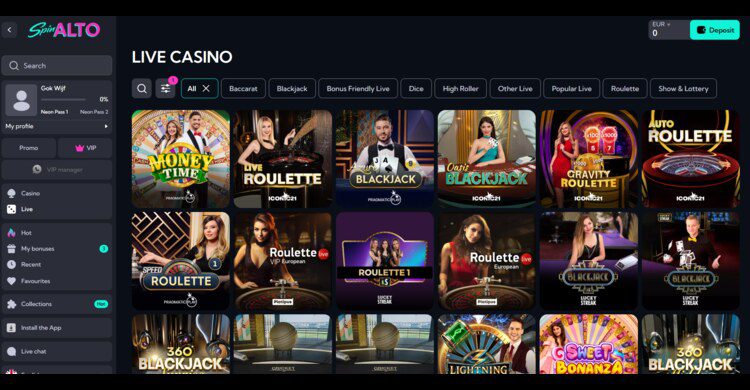 Spinalto Casino Review - live casino