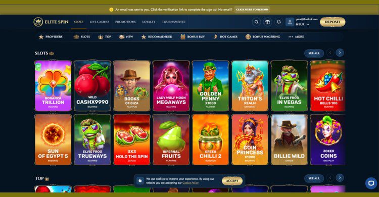 Elite Spin Casino Spellen