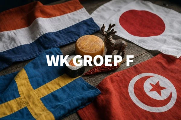 WK GROEP F Nederland 🧀 Japan 🍣 Zweden 🫎 Tunesië 🌞