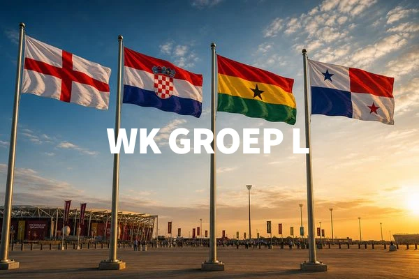WK GROEP L
Engeland 🏰
Kroatië ⛵
Ghana 🥁
Panama 🚢