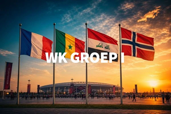 WK GROUP I
Frankrijk 🥐
Senegal 🦓
Irak 🏛️
Noorwegen ❄️
