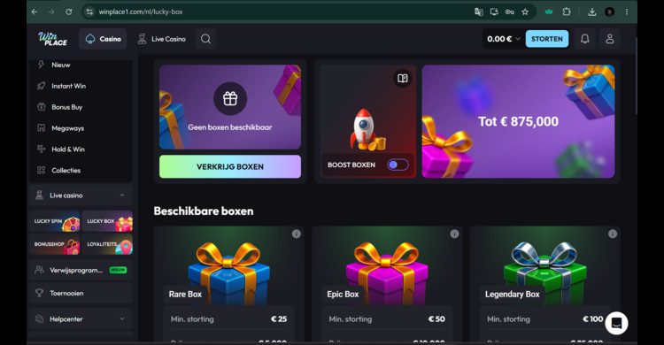 WinPlace Casino Review Bonus Buys
