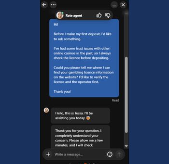 Aureonplay Casino Live chat