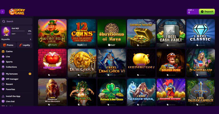 LuckyGans Casino spellen