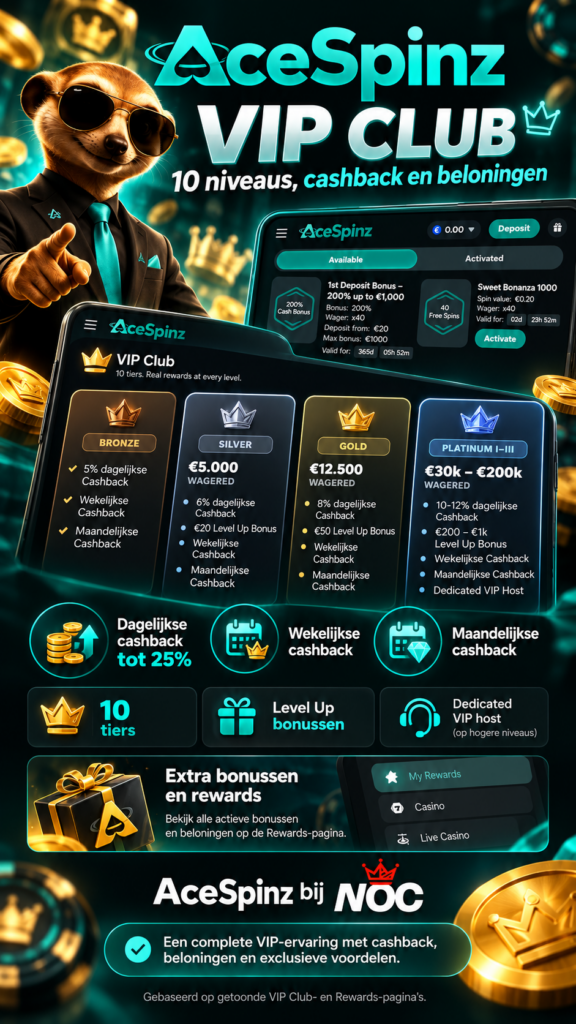 AceSpinz VIP bonus