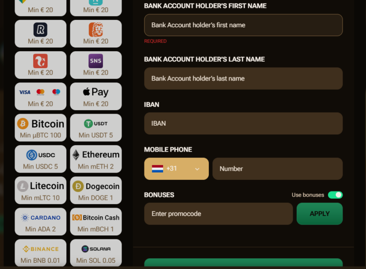Amunbet casino storten en opname