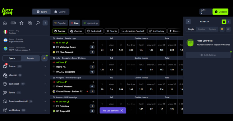 LuckyBoom bookmaker zonder Cruks